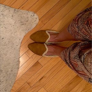 Sun + Stone Faux Suede Mules